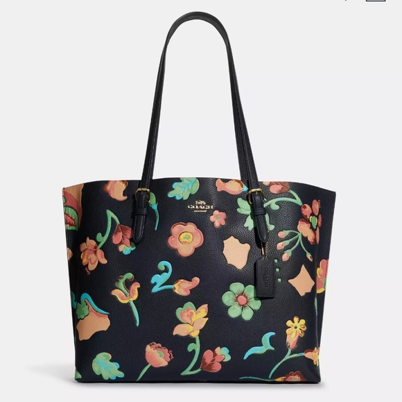 Mollie Tote With Dreamy Land Floral Print - Picture 1 of 7